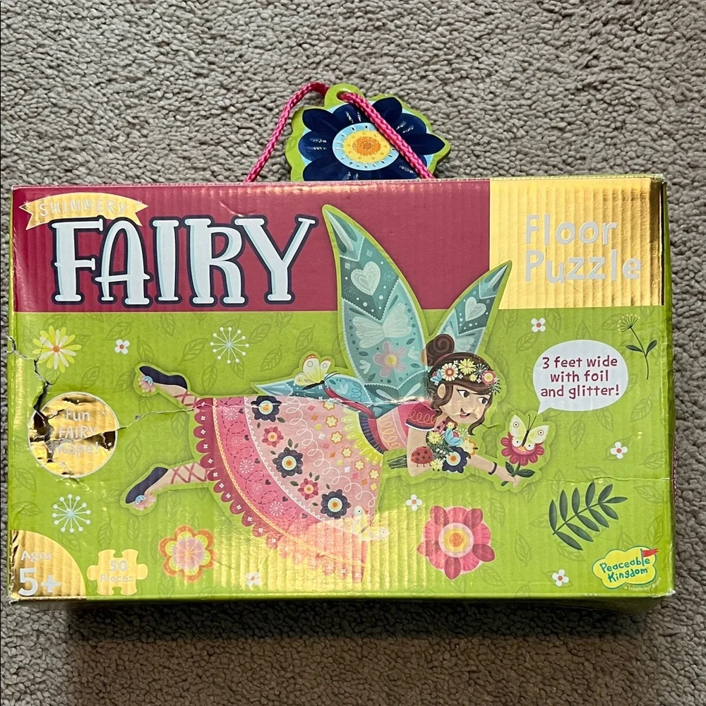 Fairy Floor Puzzle - Pink & Green Fairy Puzzle